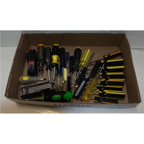 FLAT OF SCREWDRIVERS