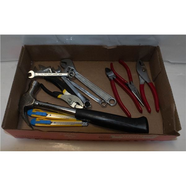 FLAT OF SURPLUS TOOLS AND WRENCHES