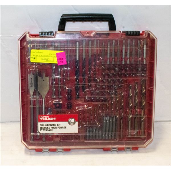 NEW HYPER TOUGH 96 PC DRILL DRIVING KIT