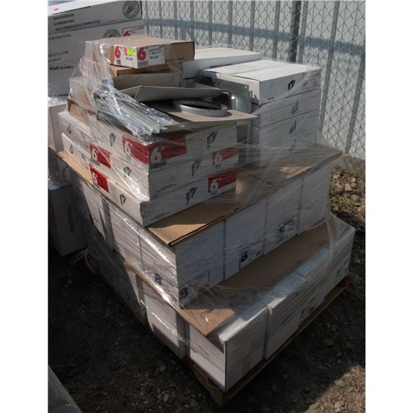 PALLET OF SELKIRK PRODUCTS INCLUDES 6" DIA WALL