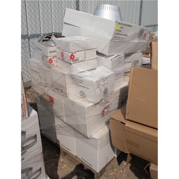 PALLET OF SELKIRK PRODUCTS INCLUDES 6" DIA MASONRY