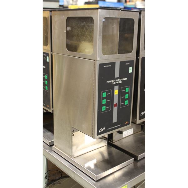 CURTIS AUTOMATIC TWIN COFFEE GRINDER W/ DUAL