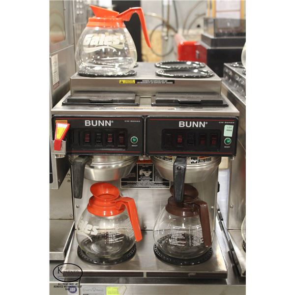 BUNN CW SERIES DUAL AUTOMATIC COFFEE BREWER W/