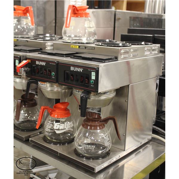 BUNN CW SERIES DUAL AUTOMATIC COFFEE BREWER W/