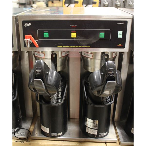 CURTIS D1000AP TWIN AUTOMATIC COFFEE BREWER W/ 2