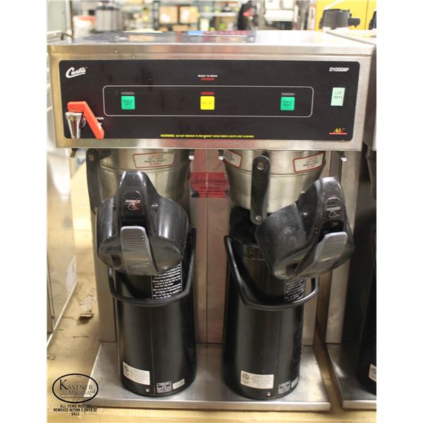 CURTIS D1000AP TWIN AUTOMATIC COFFEE BREWER W/ 2