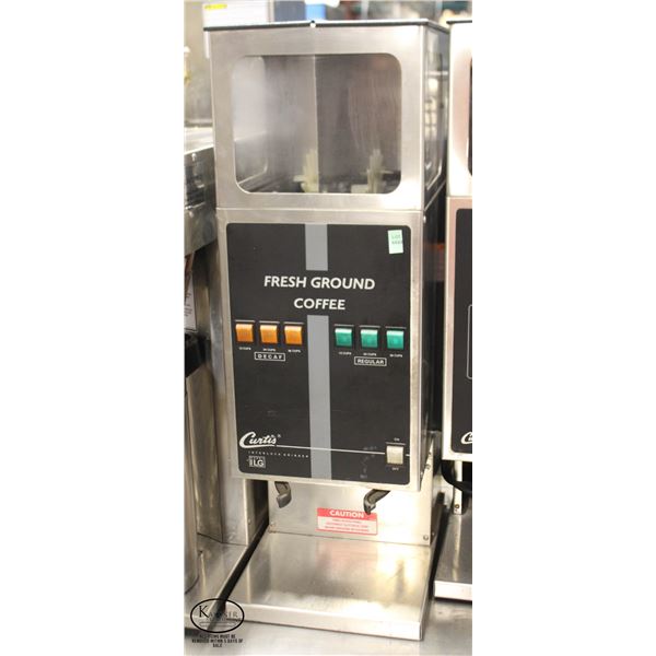 CURTIS AUTOMATIC TWIN COFFEE GRINDER W/ DUAL