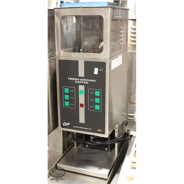 CURTIS AUTOMATIC TWIN COFFEE GRINDER W/ DUAL