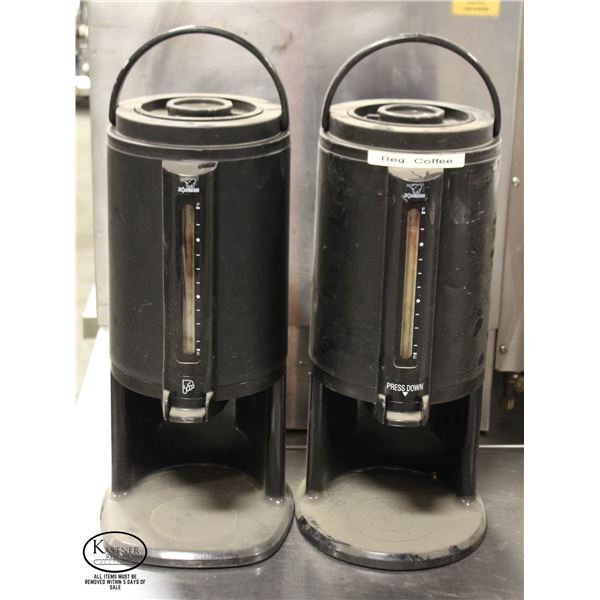 LOT OF 2 ZOJIRUSHI 2.54 LITER THERMAL GRAVITY POTS