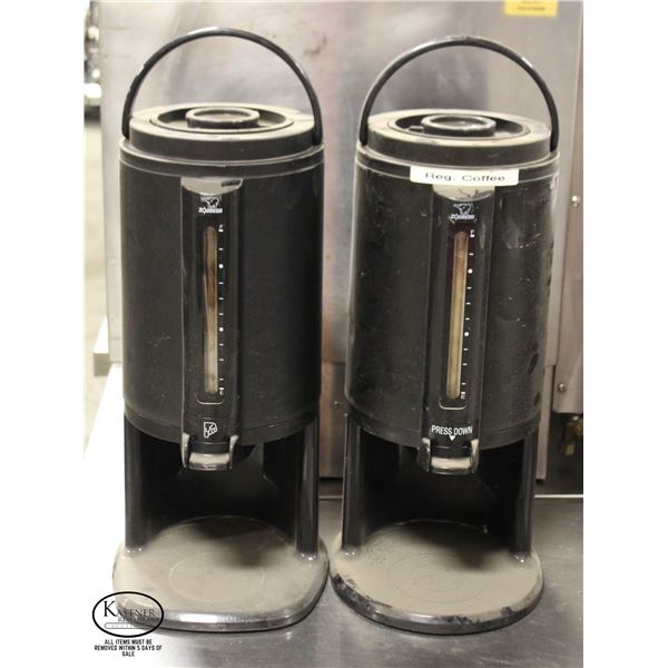 LOT OF 2 ZOJIRUSHI 2.54 LITER THERMAL GRAVITY POTS