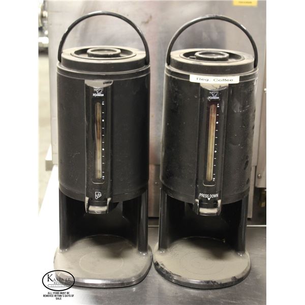 LOT OF 2 ZOJIRUSHI 2.54 LITER THERMAL GRAVITY POTS