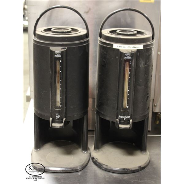 LOT OF 2 ZOJIRUSHI 2.54 LITER THERMAL GRAVITY POTS