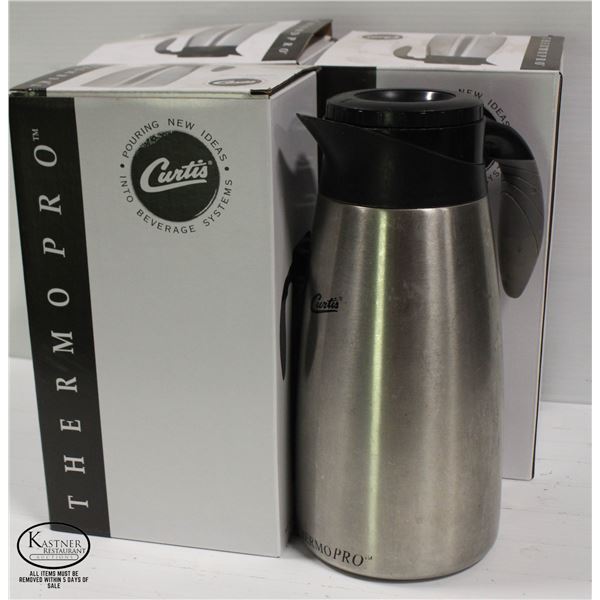 LOT OF 3 CURTIS THERMOPRO 1.9L S/S POUR POT