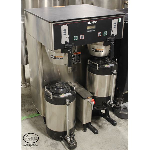 BUNN DUAL TF COMMERCIAL COFFEE BREWER W/ HOT