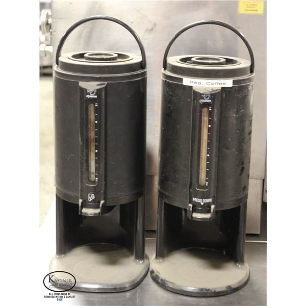 LOT OF 2 ZOJIRUSHI 2.54 LITER THERMAL GRAVITY POTS