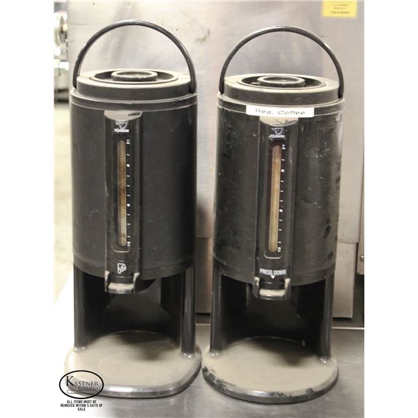 LOT OF 2 ZOJIRUSHI 2.54 LITER THERMAL GRAVITY POTS