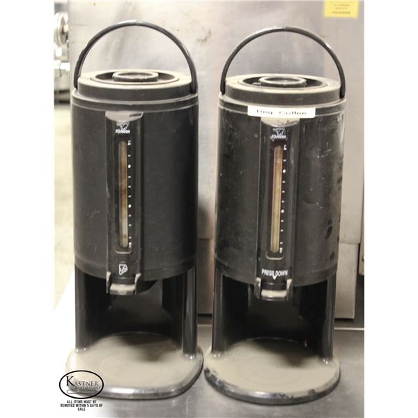 LOT OF 2 ZOJIRUSHI 2.54 LITER THERMAL GRAVITY POTS