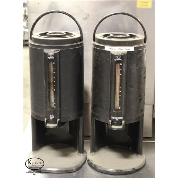 LOT OF 2 ZOJIRUSHI 2.54 LITER THERMAL GRAVITY POTS