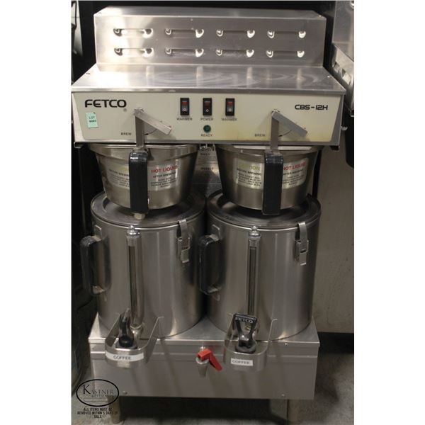FETCO CBS-12H COMMERCIAL COFFEE BREWER W/ 2