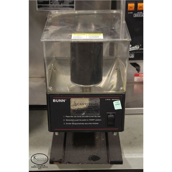 BUNN LPG SERIES LOW PROFILE COFFEE GRINDER