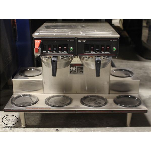 BUNN CW SERIES DUAL COMMERCIAL COFFEE BREWER W/ 6