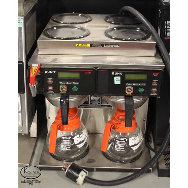 BUNN AXIOM SERIES DUAL COFFEE BREWER W/ HOT WATER