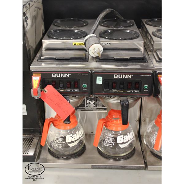 BUNN CW SERIES DUAL COFFEE BREWER W/ HOT WATER TAP