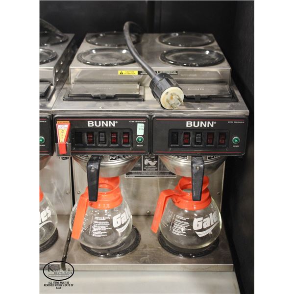 BUNN CW SERIES DUAL COFFEE BREWER W/ HOT WATER TAP