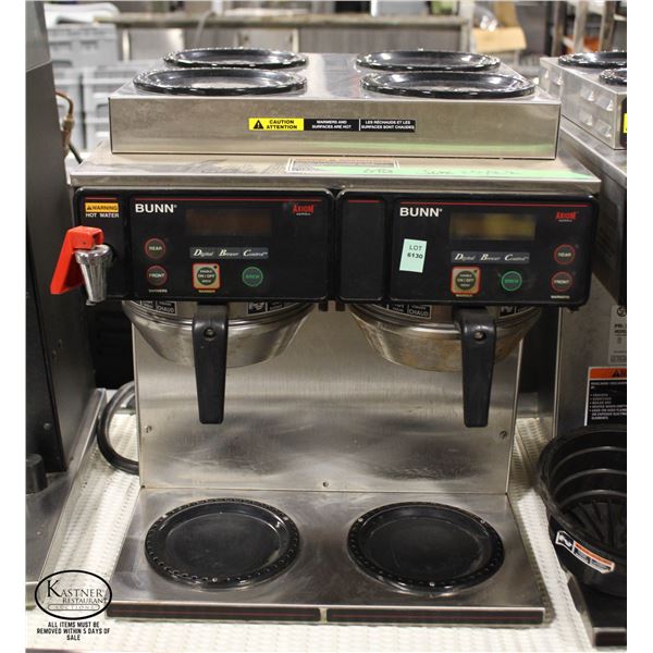 BUNN AXIOM SERIES DUAL COFFEE BREWER W/ HOT WATER