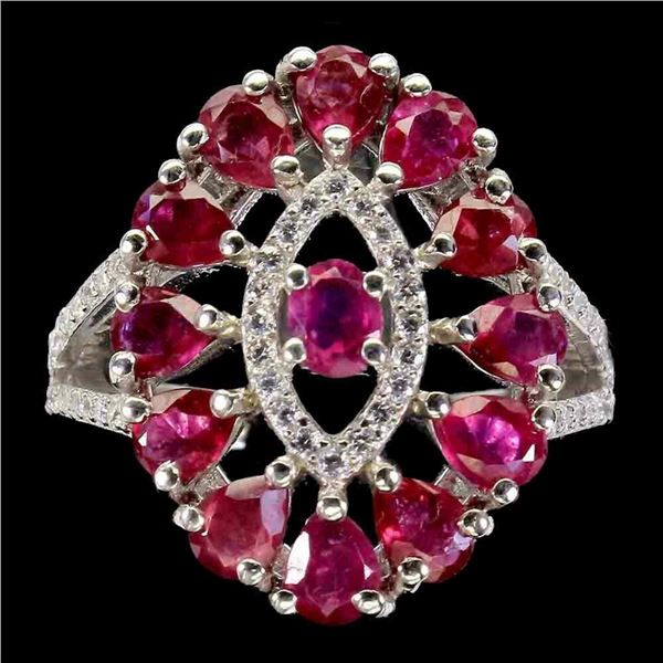 Natural  Stunning Red Ruby Ring