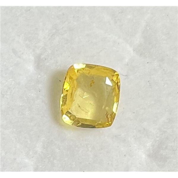 Natural Cushion Yellow Sapphire 3.92 Cts