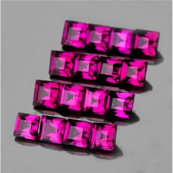 Natural Pink Purple Rhodolite Garnet 16 Pcs{Flawless-VVS}
