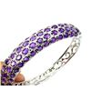 Image 2 : Natural Unheated Brazil Purple Amethyst Bangle