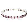 Image 2 : Natural Marquise Pink Rhodolite Garnet Bracelet