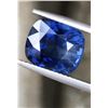 Image 1 : Natural Untreated Vivid Blue Cushion Sapphire 6.73 Cts