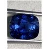 Image 2 : Natural Untreated Vivid Blue Cushion Sapphire 6.73 Cts