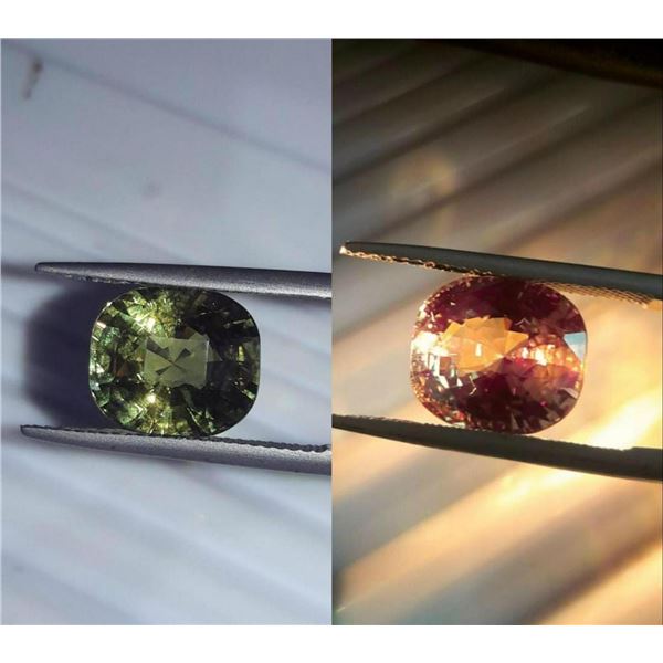 Natural Untreated Cushion Alexandrite - GRS Certified