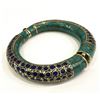 Image 1 : Natural Hand Made Lapis Lazuli & Turquoise Bangle