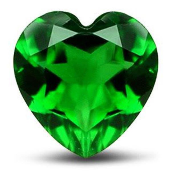 Intense Green Amethyst Heart 20.25 Carats - VVS