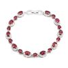 Image 1 : Natural Pigeon Blood Red Ruby Bracelet