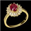 Image 1 : Natural Pigeon Blood Red Ruby Ring