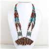 Image 1 : Tibet Natural Stone Tribal Queen Royal Necklace
