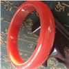 Image 1 : Chinese Jade Orange/Red Bangle