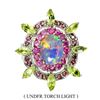 Image 1 : Natural Unheated  Fire Opal Peridot Rhodolite Ruby Ring