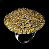 Image 1 : Natural Unheated Oval Citrine Ring