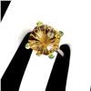 Image 2 : Natural Handcraft Cushion Citrine 13.23 Cts  Ring