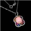 Image 1 : Natural Ethiopian  Pink Opal Necklace