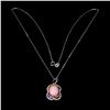 Image 2 : Natural Ethiopian  Pink Opal Necklace