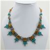 Image 1 : Tibet Natural Stone Tribal Queen Royal Necklace