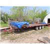 Image 1 : Pintle Hitch 22' Flat Steel Deck Trailer with 3'